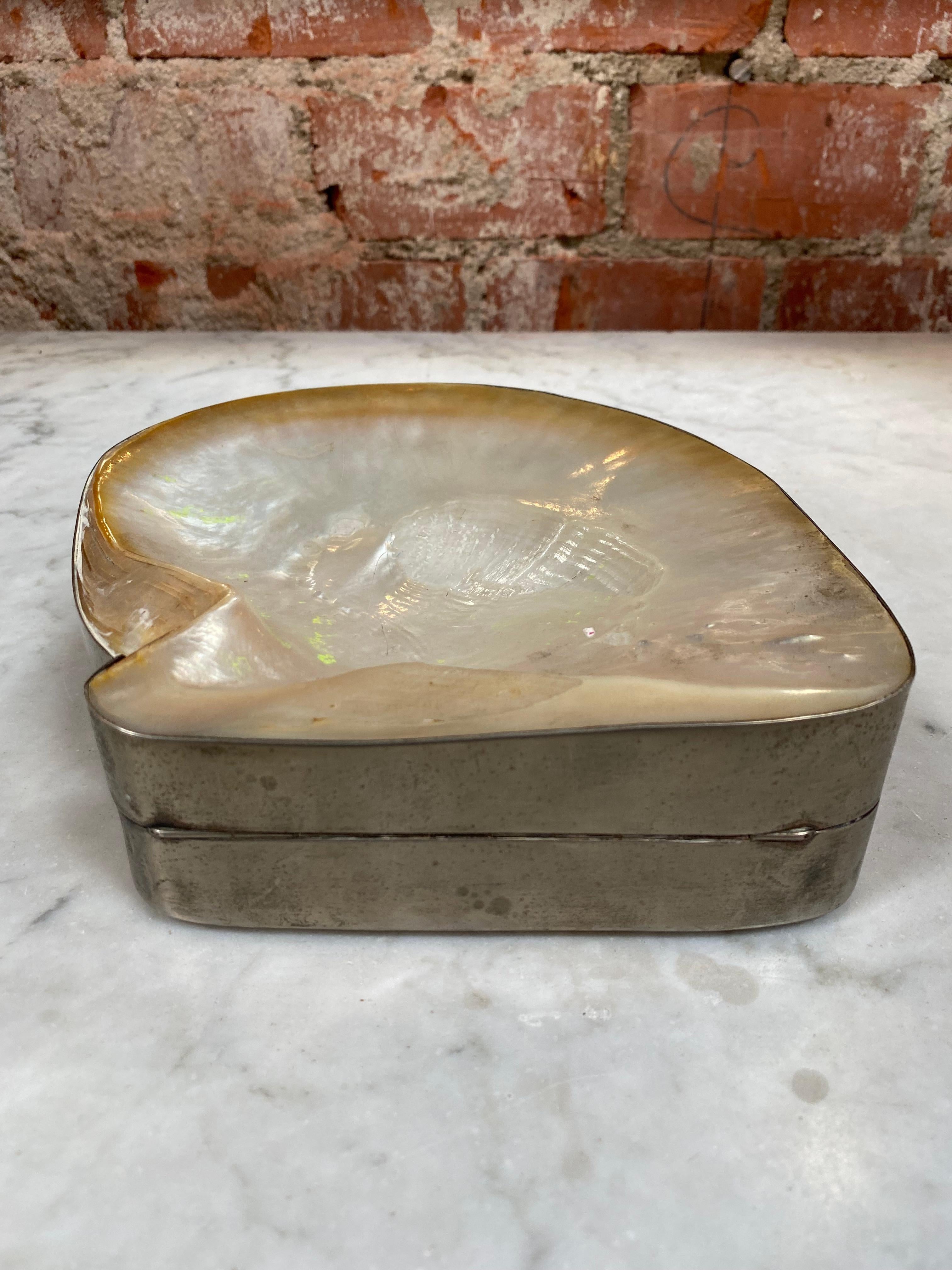1970s Decorative Shell Box In Good Condition In Los Angeles, CA