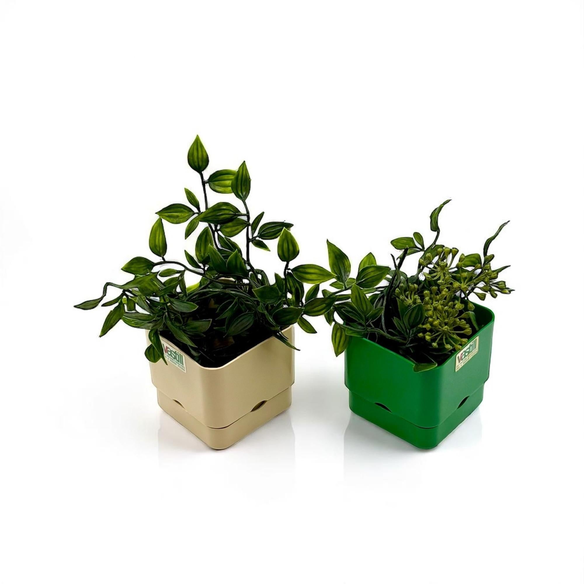 1970s Design Modular Planters 'Smeralda' by Studio Reflex for Vastill Italy NOS In Excellent Condition For Sale In San Benedetto Del Tronto, IT