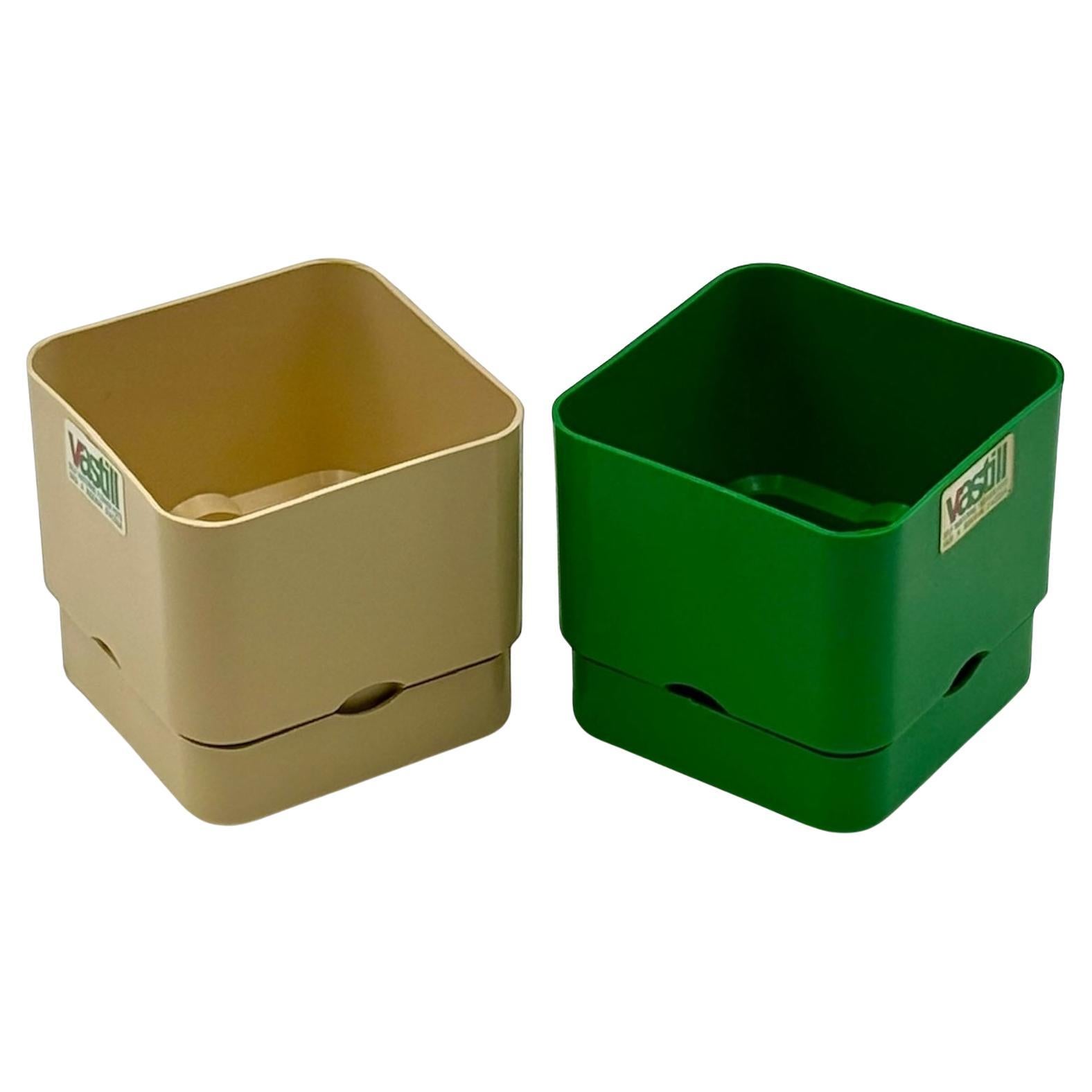 1970s Design Modular Planters 'Smeralda' by Studio Reflex for Vastill Italy NOS For Sale
