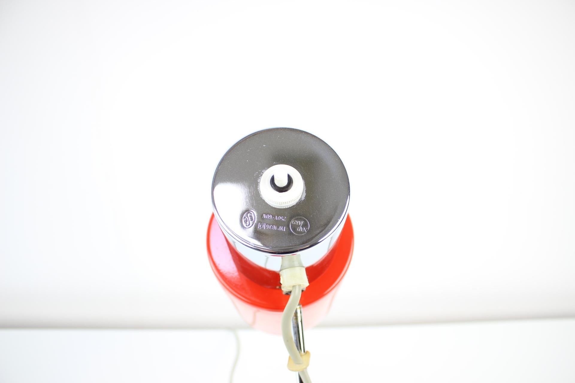 Lacquered 1970s Design Table Lamp Napako, Czechoslovakia For Sale