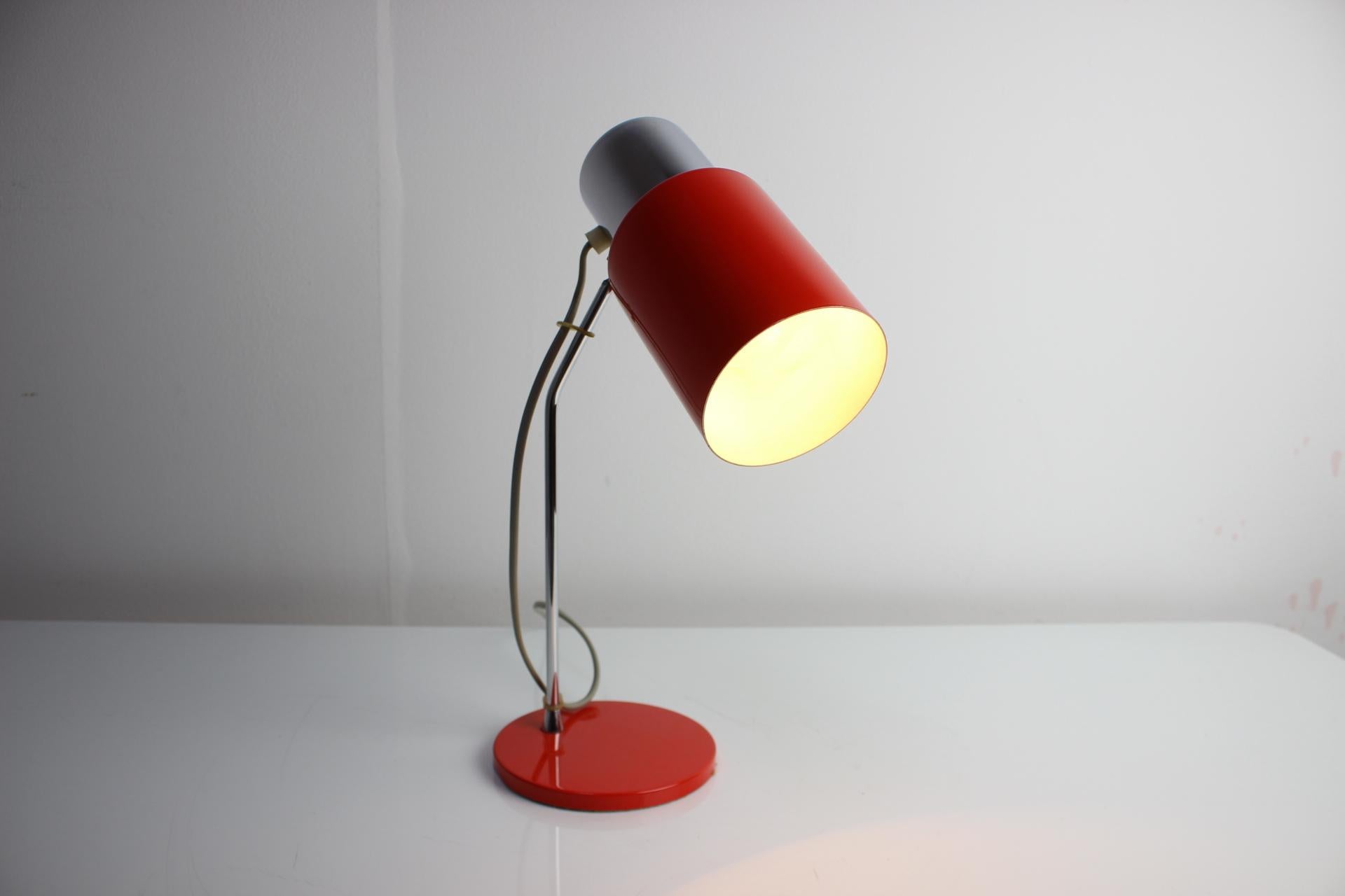 Late 20th Century 1970s Design Table Lamp Napako, Czechoslovakia For Sale