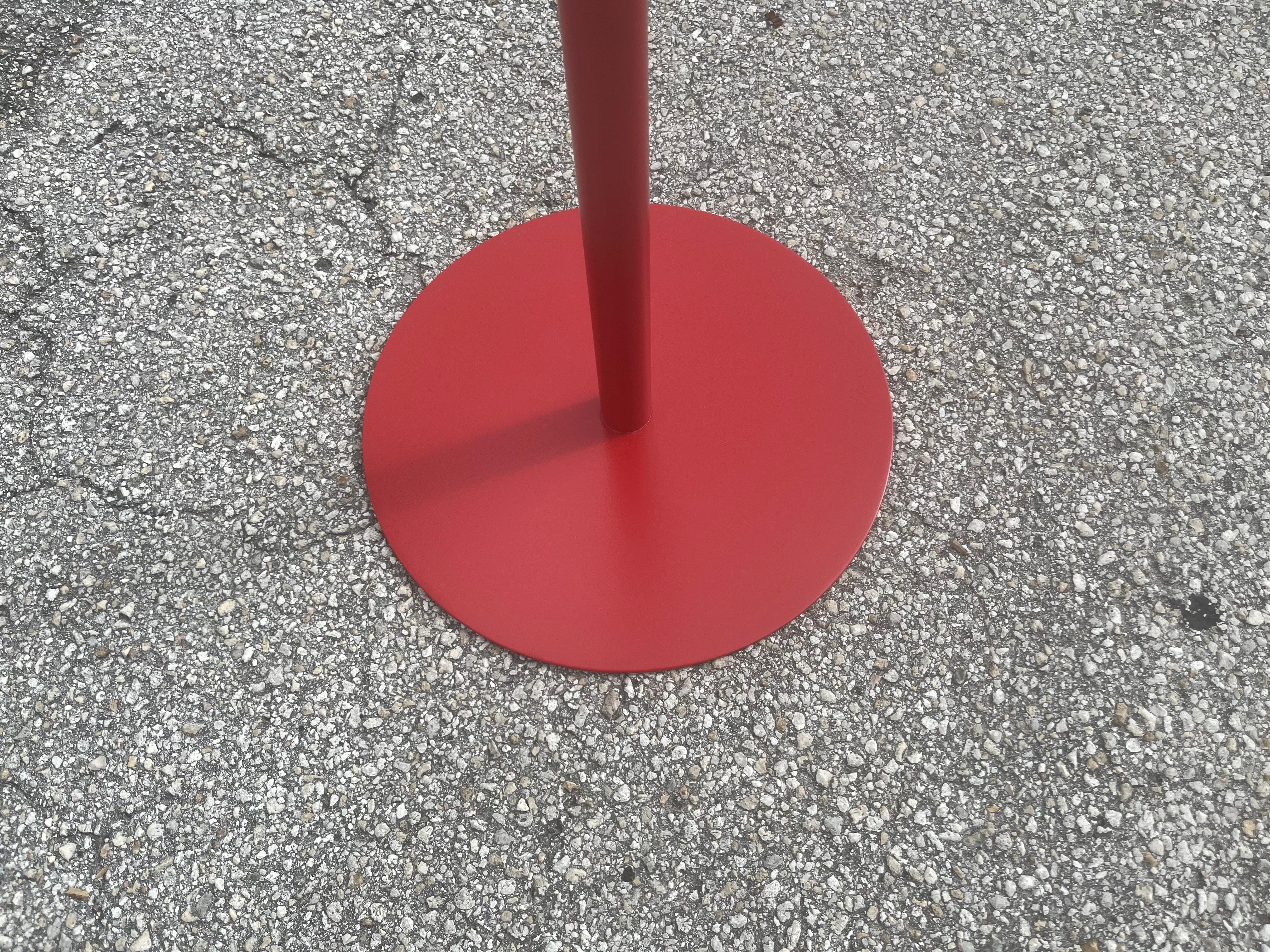 1970s Designer Italian Coat Rack, Red For Sale 1