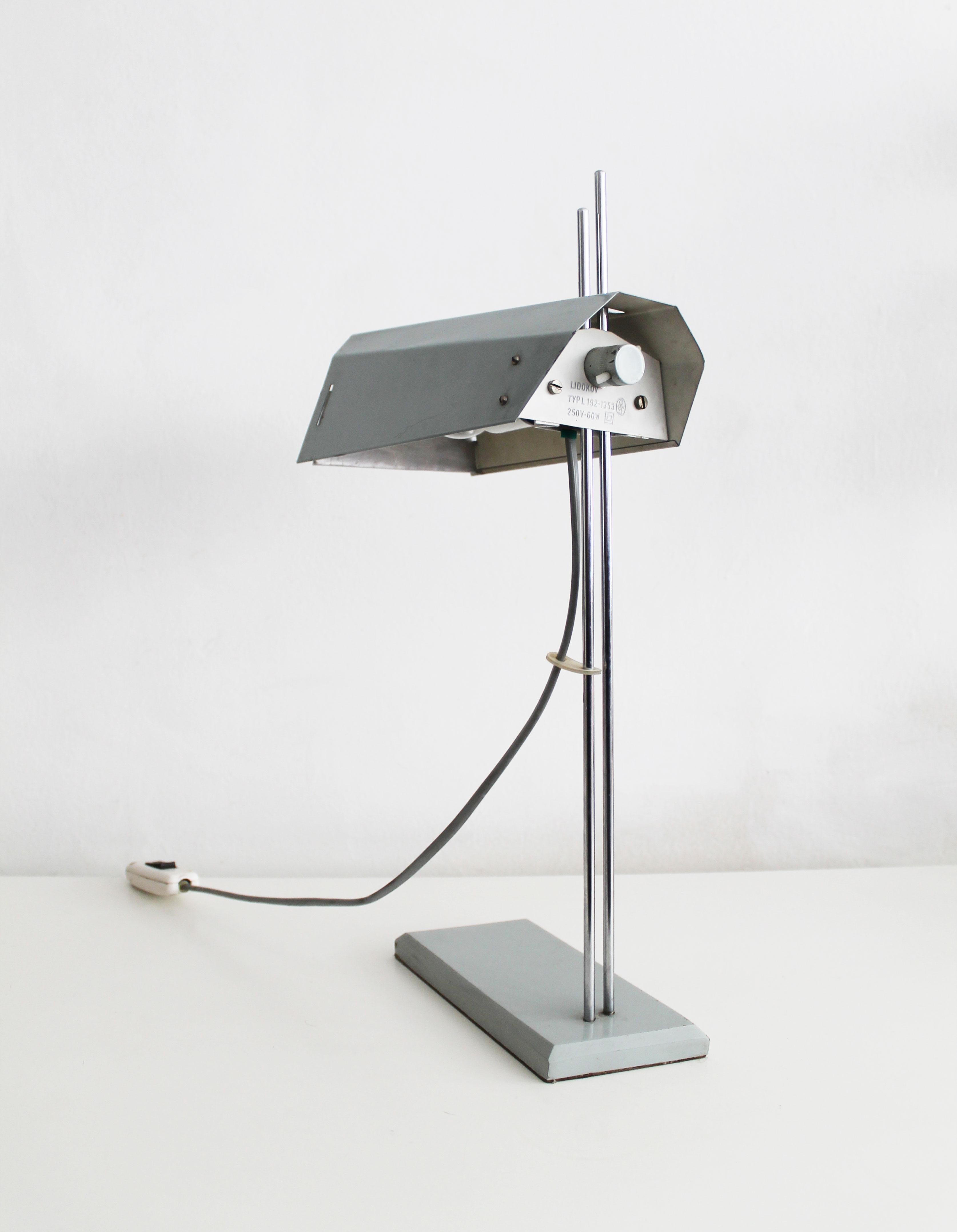 Czech 1970's Desk Lamp by Lidokov For Sale