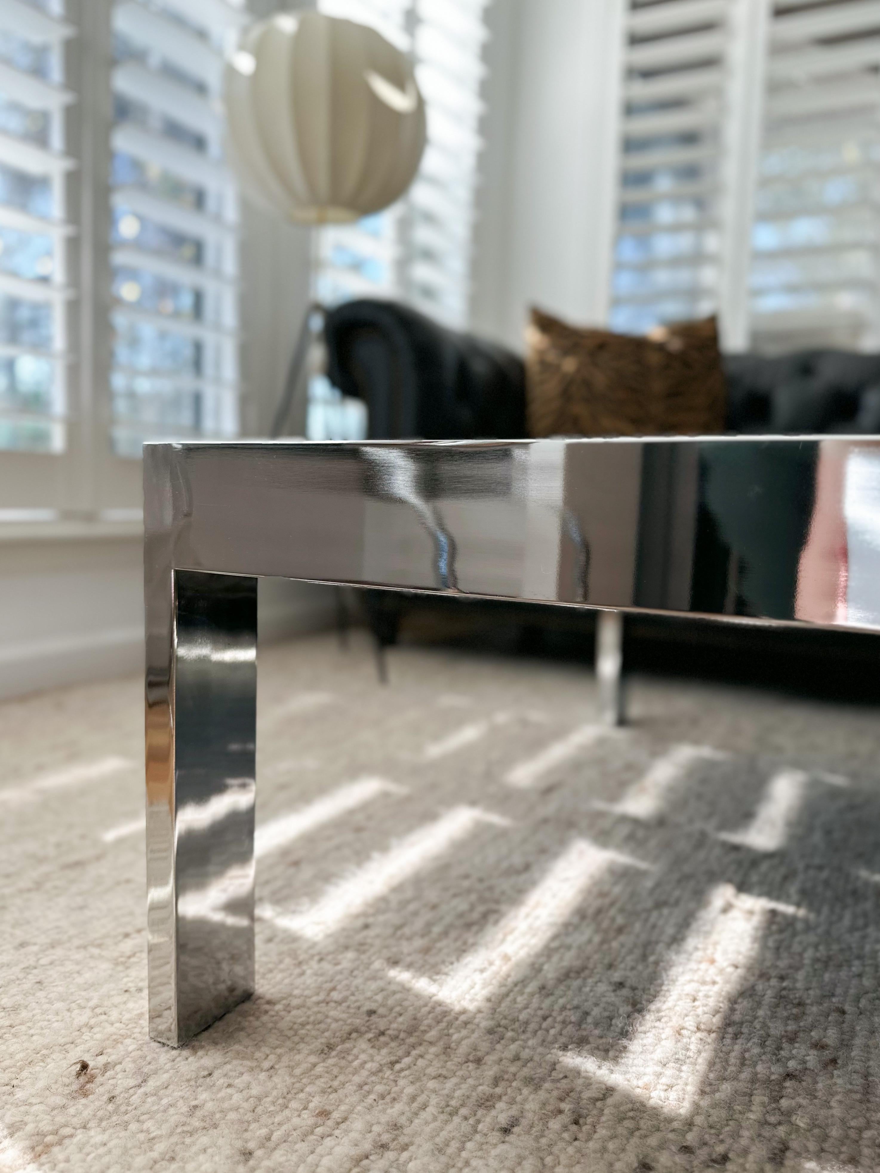 1970s DIA Chrome and Marble Coffee Table For Sale 6