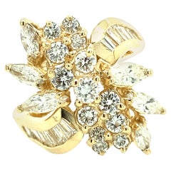 1970s Diamond Fashion Ring