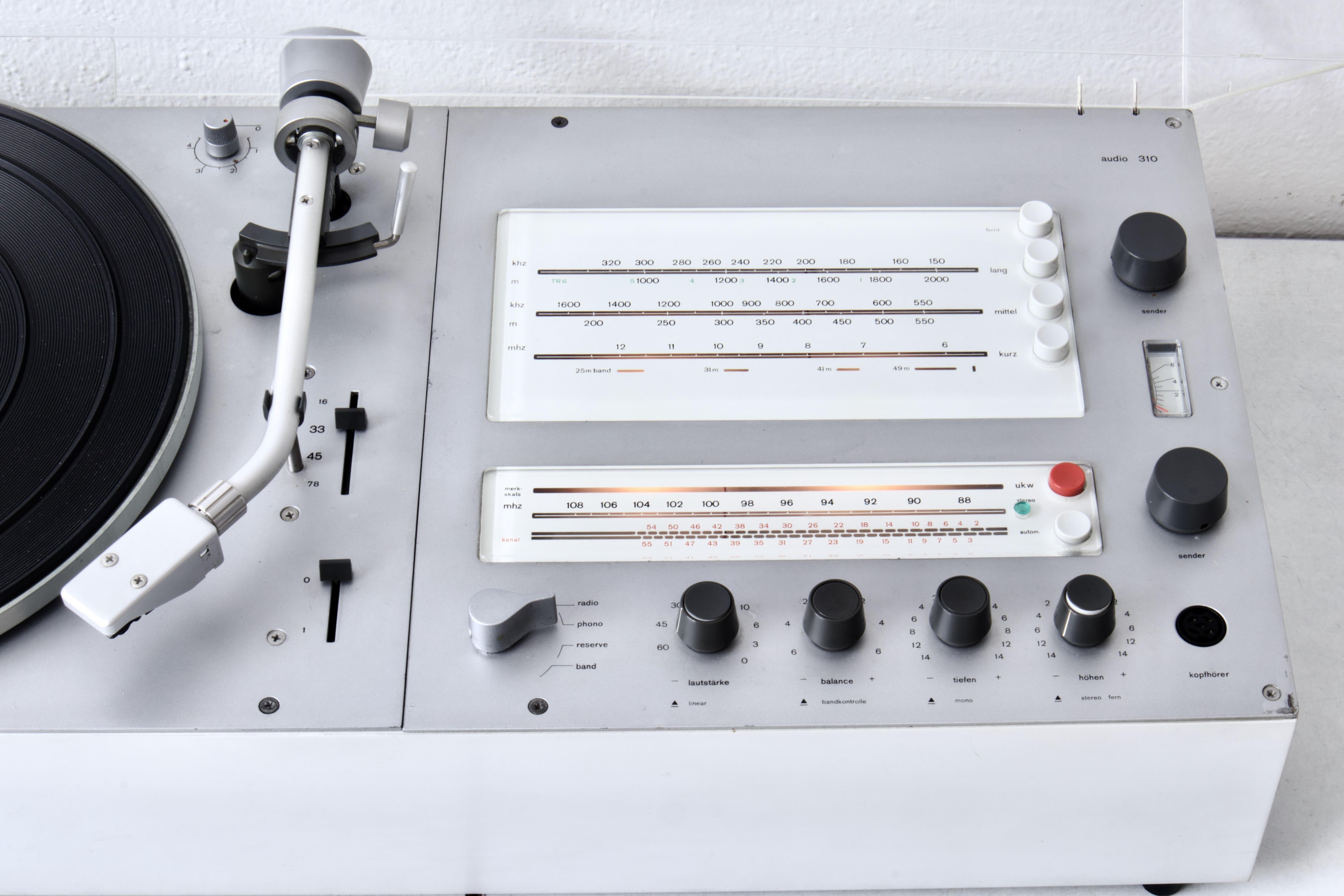 1970s Dieter Rams for Braun HiFi Audio Set Record Player, Amp, Radio, Speakers 3