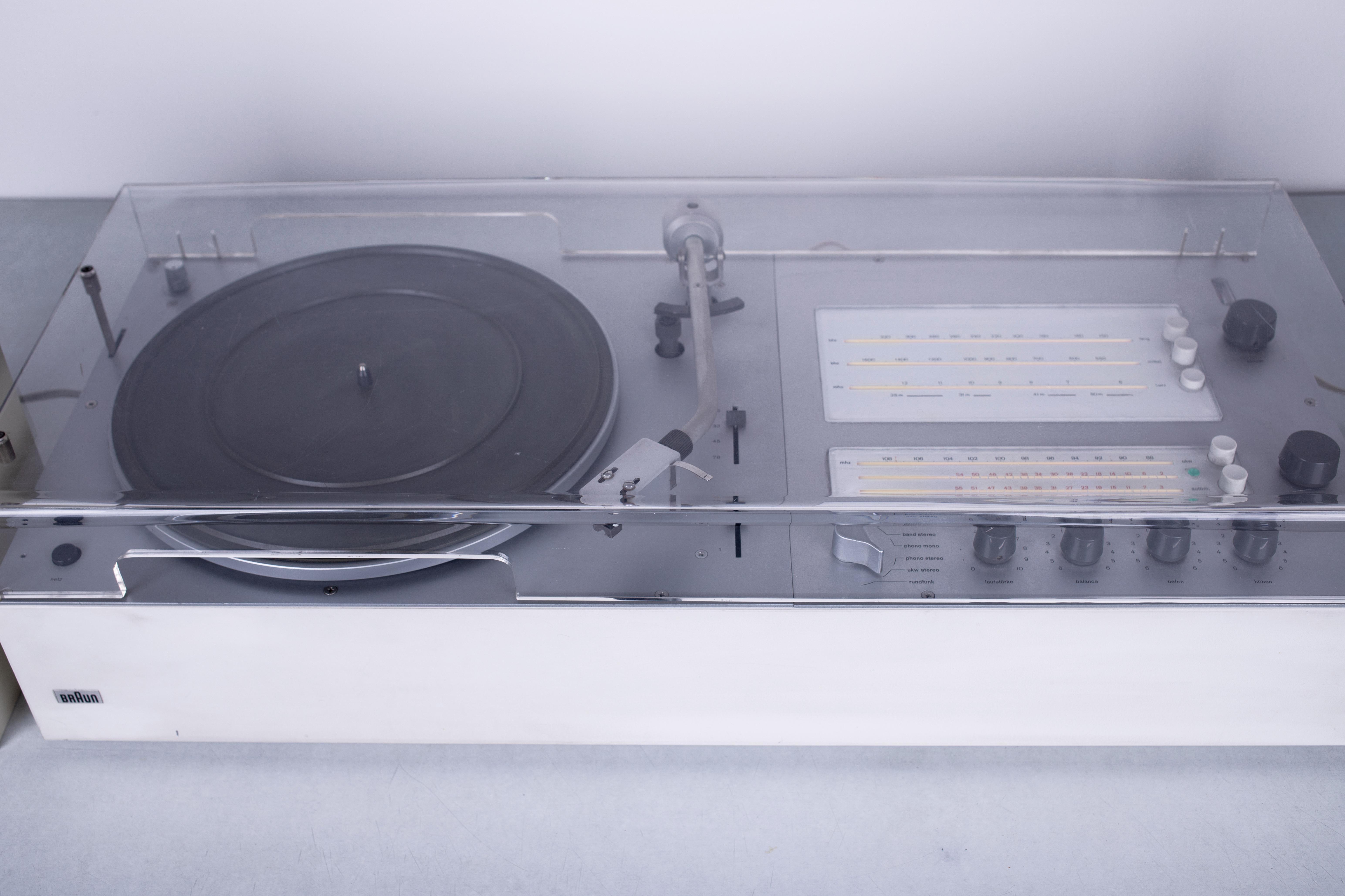 1970s Dieter Rams for Braun HiFi Audio Set Record Player, Amp, Radio, Speakers 3