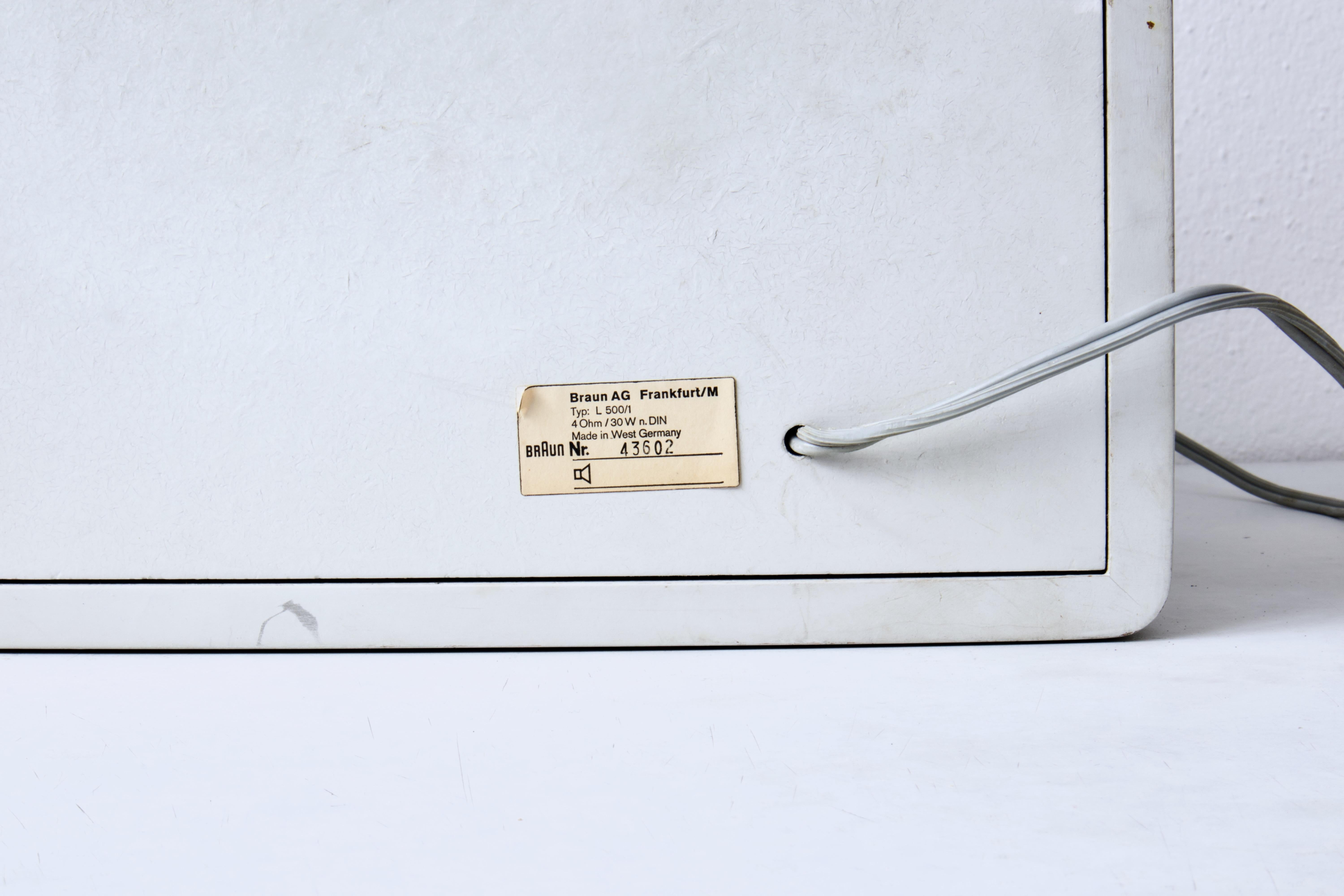 1970 Dieter Rams para Braun Equipo de audio HiFi Tocadiscos, amplificador, radio, altavoces 12