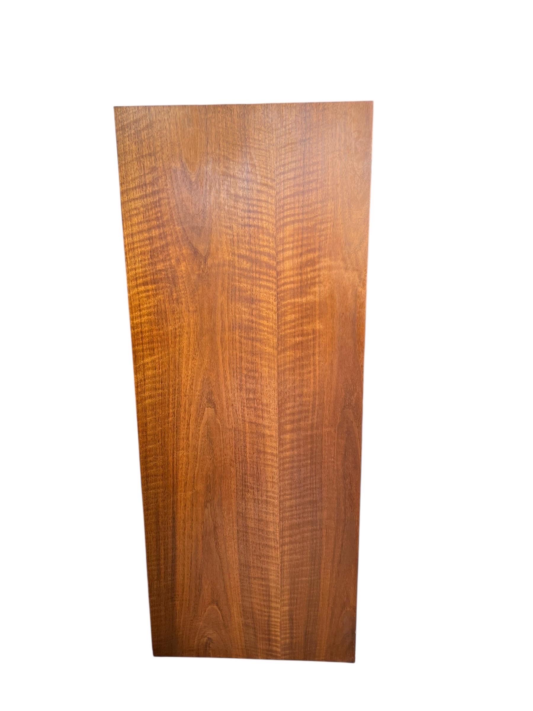 1970s Dillingham Walnut Armoire Chest of Drawers Highboy For Sale 1