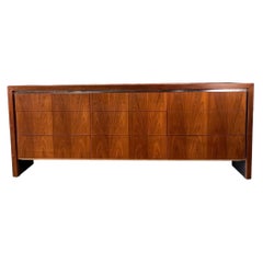 1970s Dillingham Walnut Lowboy Dresser