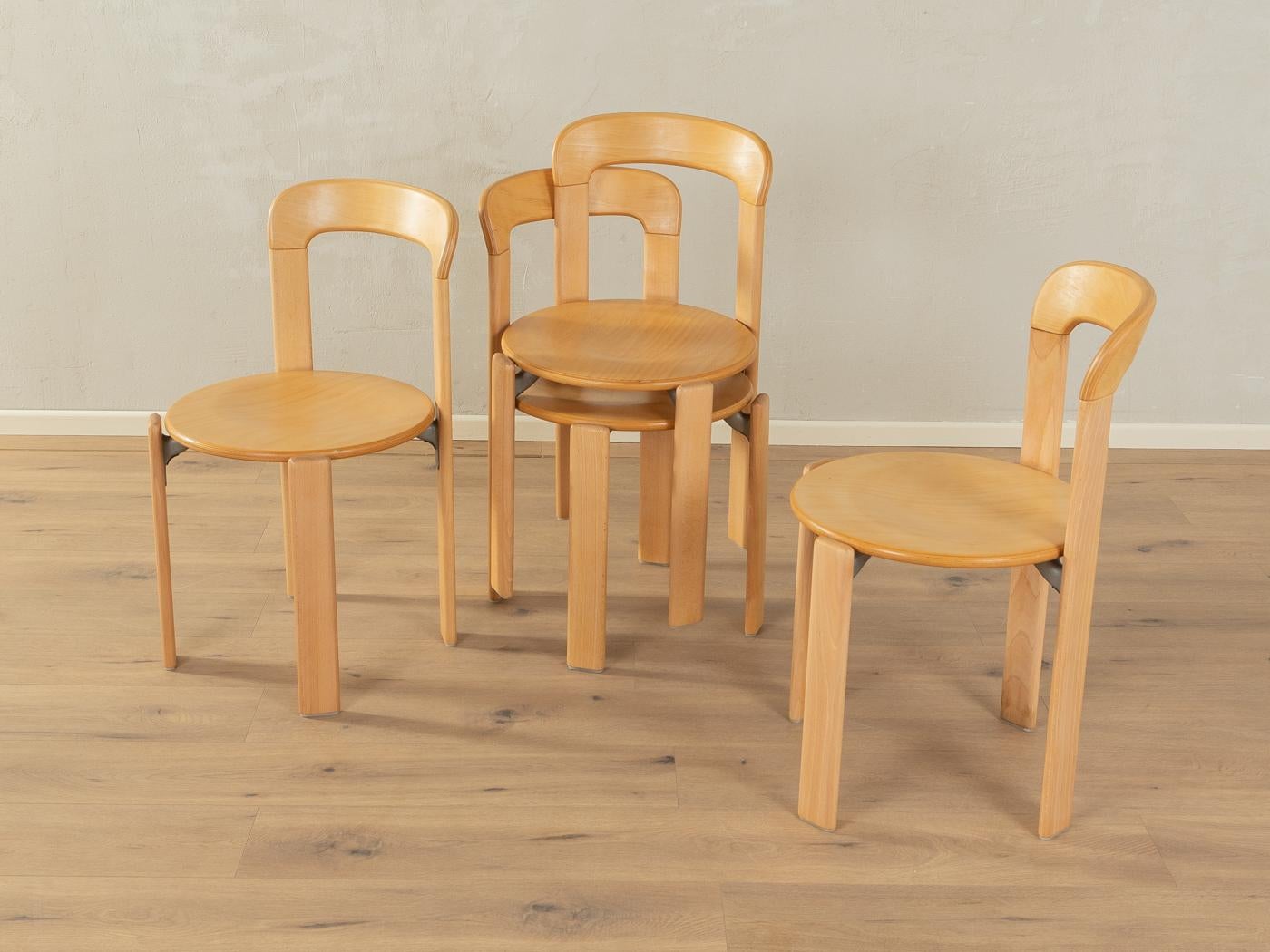  1970s Dining chairs, Model 2100, Bruno Rey  For Sale 6
