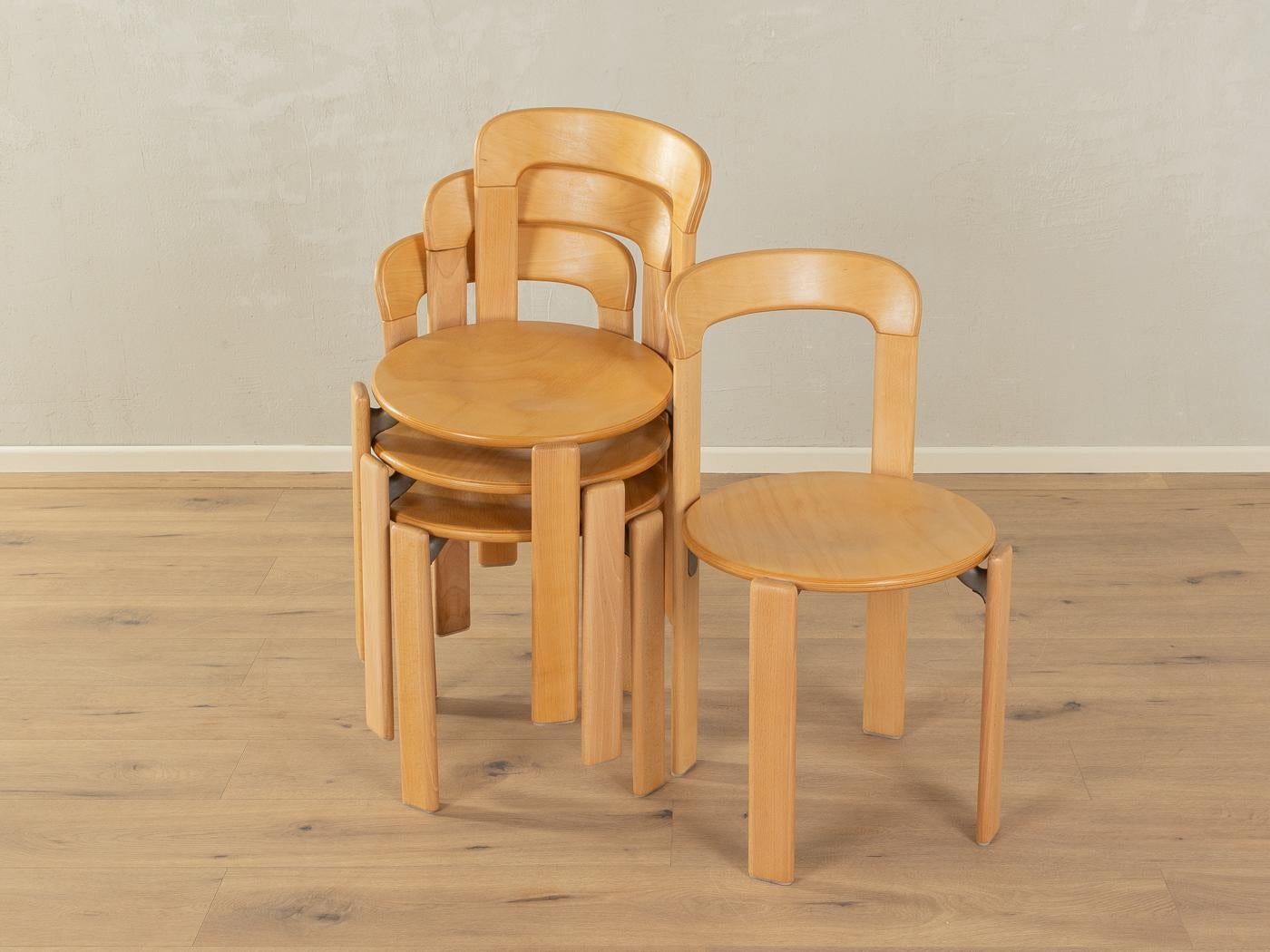 1970s Dining chairs, Model 2100, Bruno Rey  For Sale 2