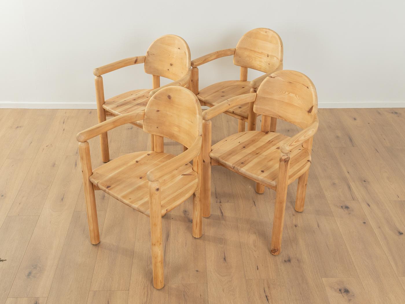 Mid-Century Modern 1970s Dining chairs, Rainer Daumiller For Sale