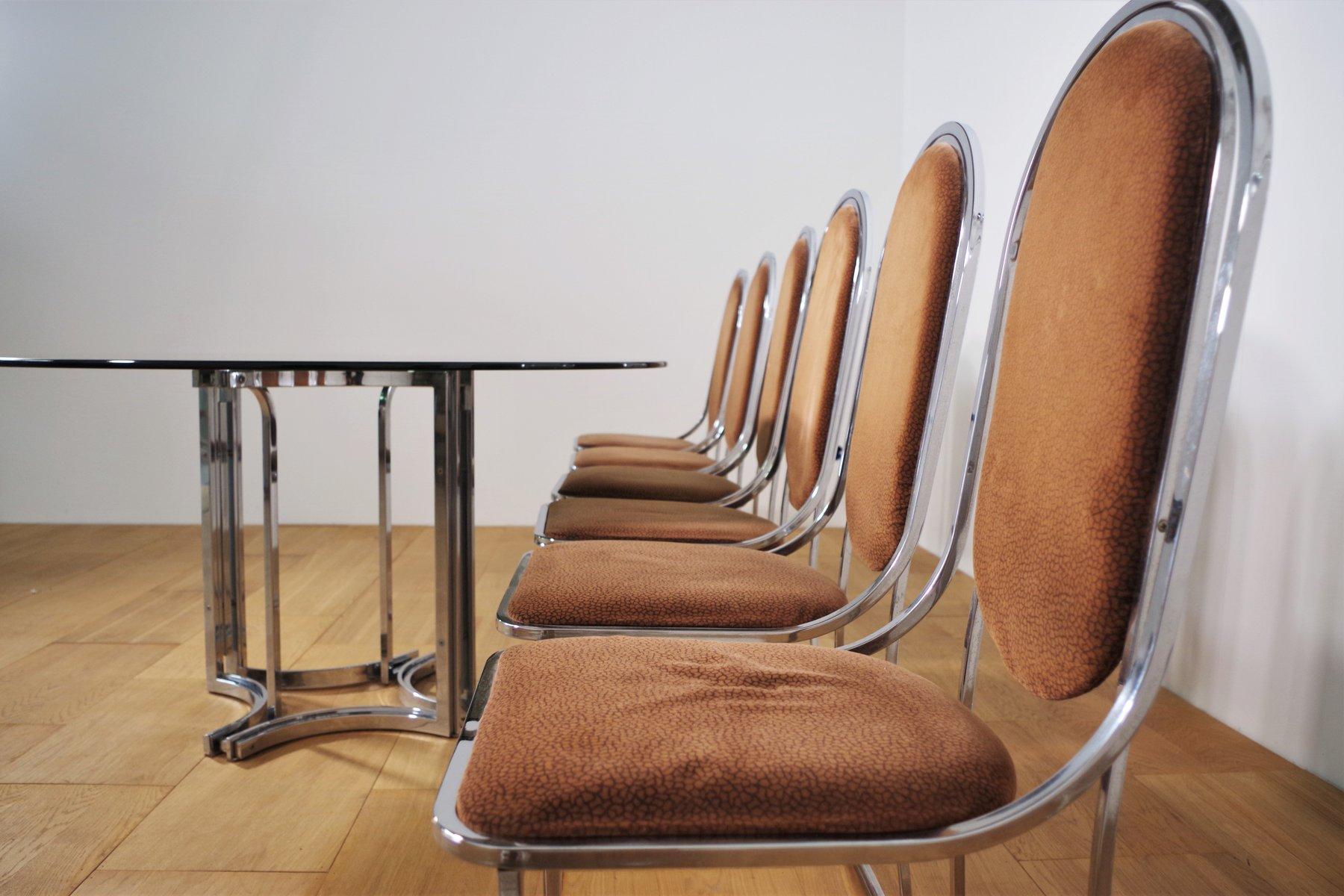 ensemble de salle à manger des années 1970 par Alessandro Alpizzi - Ensemble de 7 en vente 13