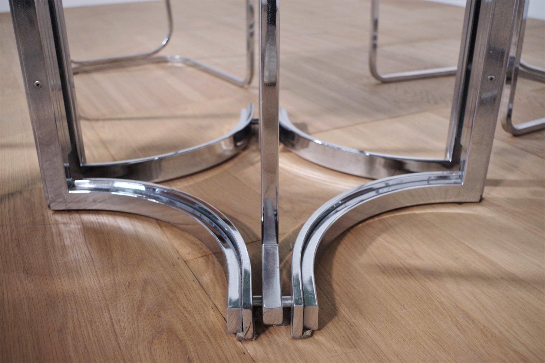 ensemble de salle à manger des années 1970 par Alessandro Alpizzi - Ensemble de 7 Bon état - En vente à Manzano, IT