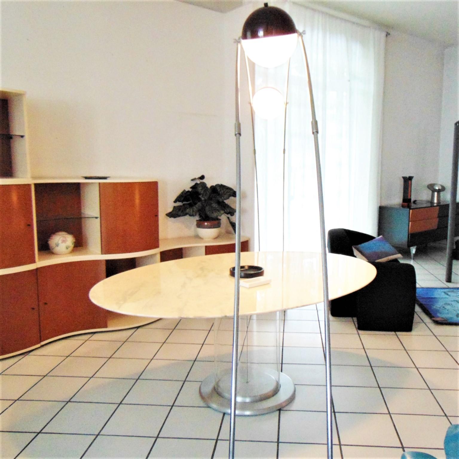 1970s Dining Table, White Marble, Lucite Base Claudio Salocchi for Sormani Italy 4