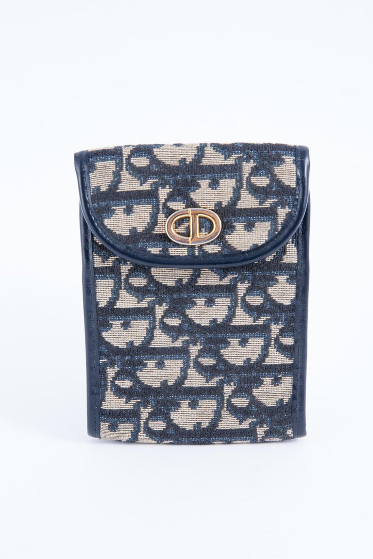 1970s Dior Navy Checkbook For Sale at 1stDibs