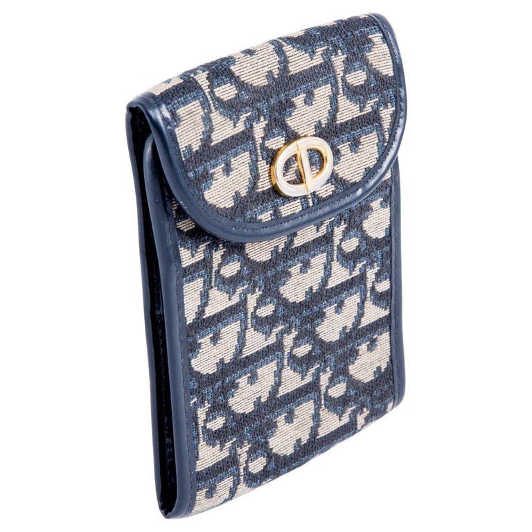 1970s Dior Navy Checkbook For Sale at 1stDibs
