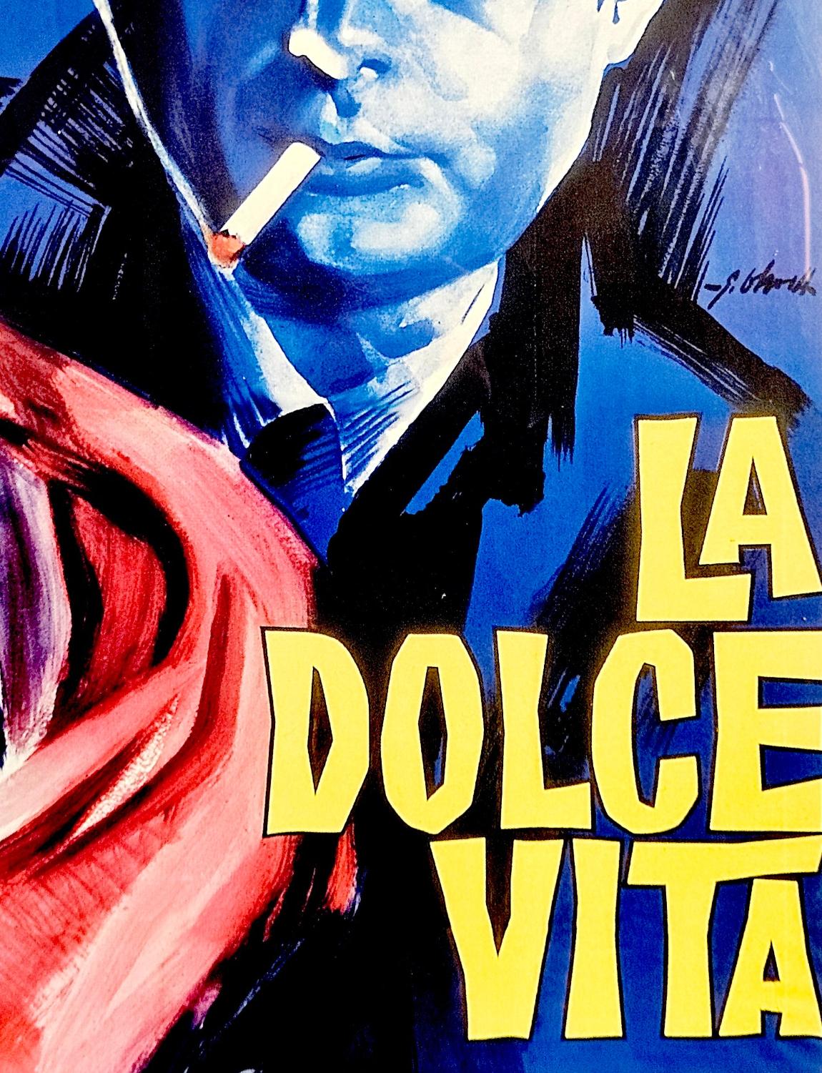 Italiano Poster della Dolce Vita degli anni '70 - Numero di serie XX978