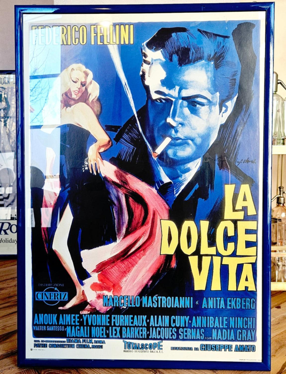 Dipinto a mano Poster della Dolce Vita degli anni '70 - Numero di serie XX978