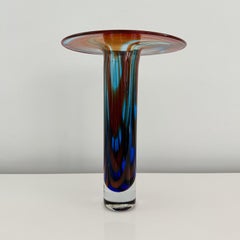 1970's Don Shepherd Blend Multi ColorTall Vase
