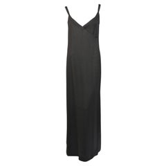 Vintage 1970's DONALD BROOKS black wrap gown
