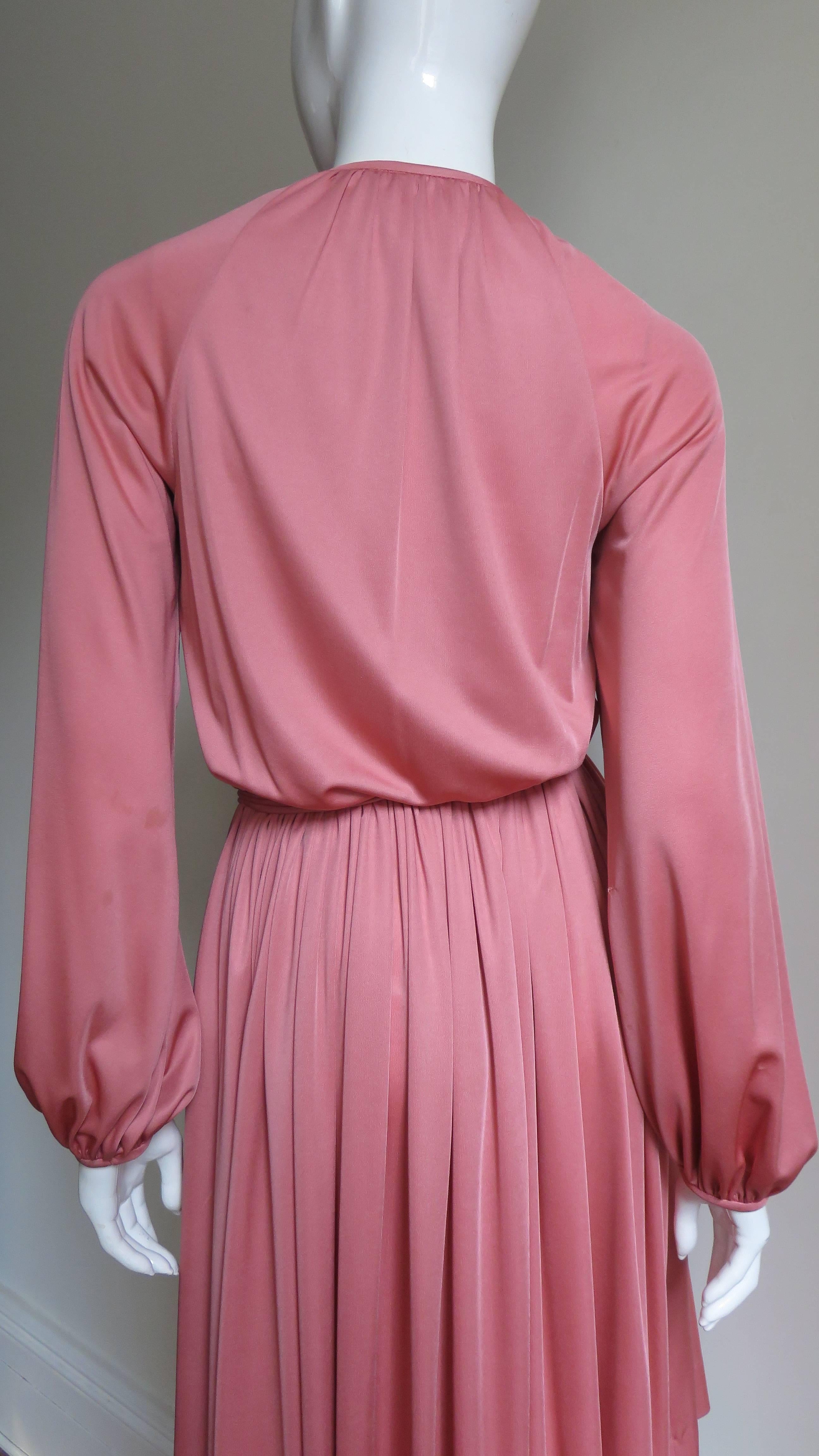 1970s Donald Brooks Button Front Dress 5