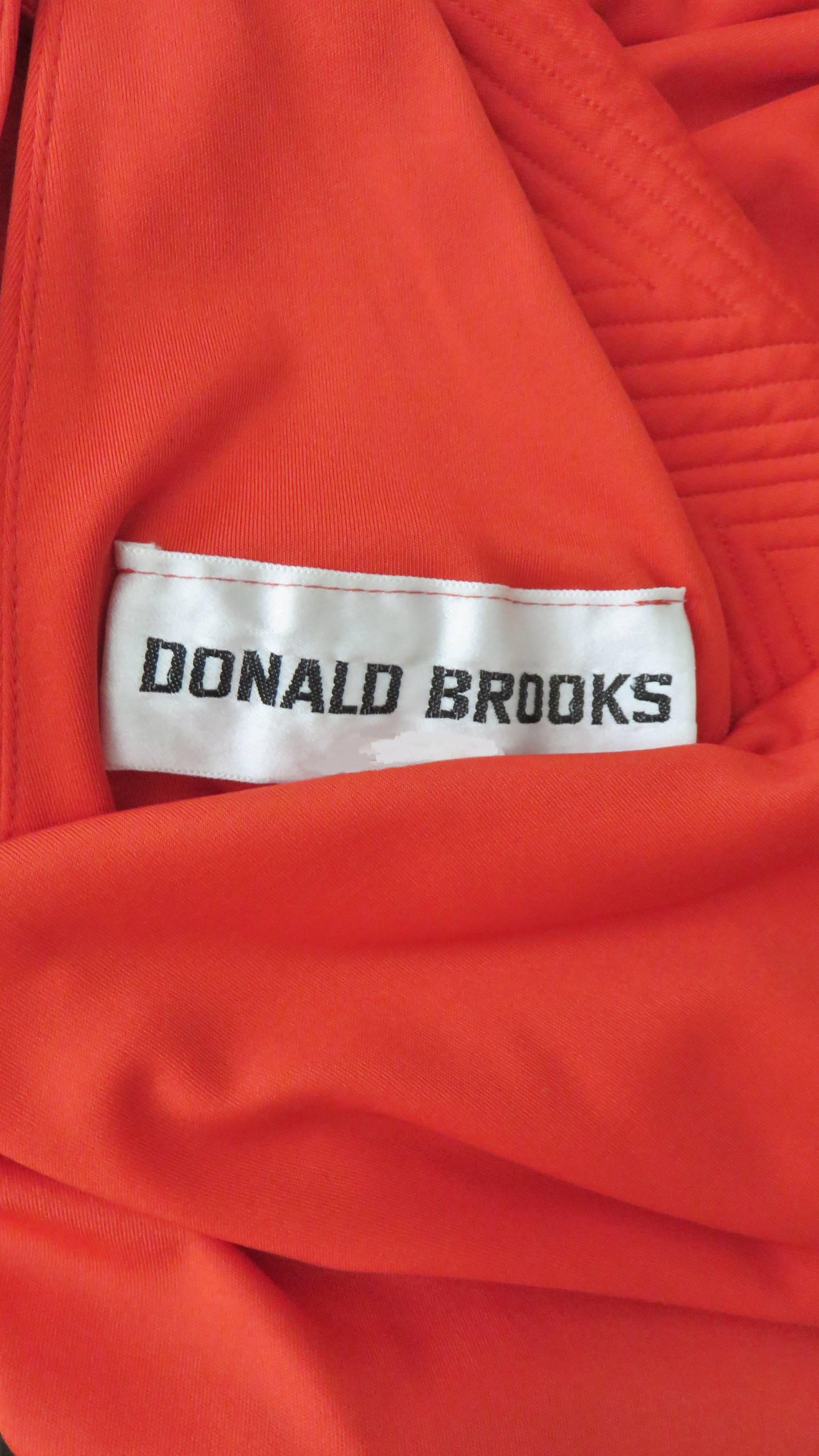 Donald Brooks Embroidered Maxi Dress 1970s 6