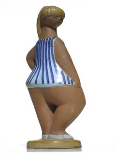 1970s "Dora" Lisa Larson Gustavsberg Sweden ABC Girls Figure Pottery