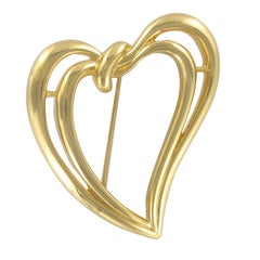 1970s Double Heart Trifari Brooch