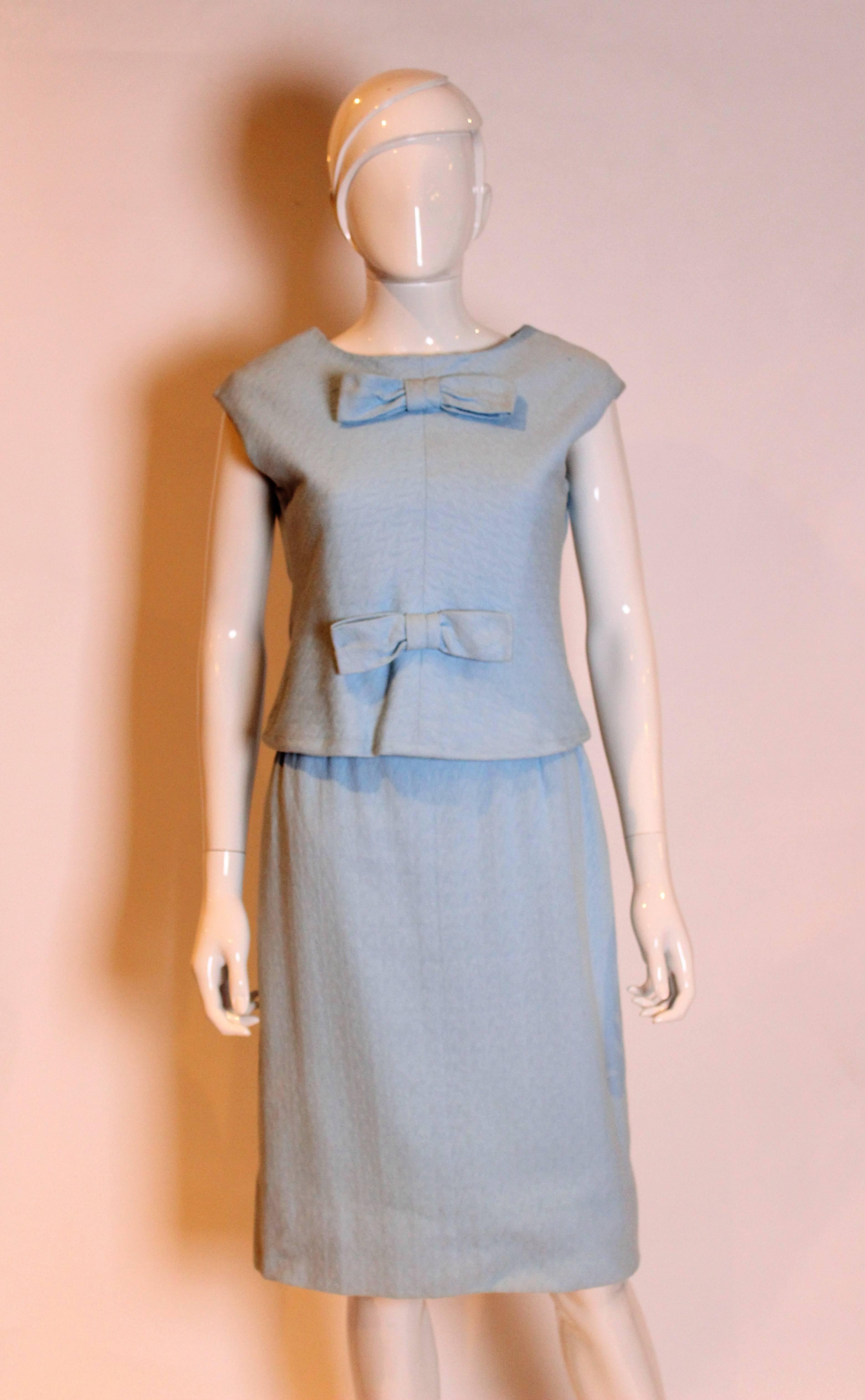 Gray 1970s dress by Yves Saint Laurent for Fortnum and Mason For Sale