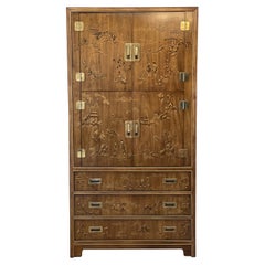 1970s Drexel Heritage Chinoiserie Armoire chest of drawers