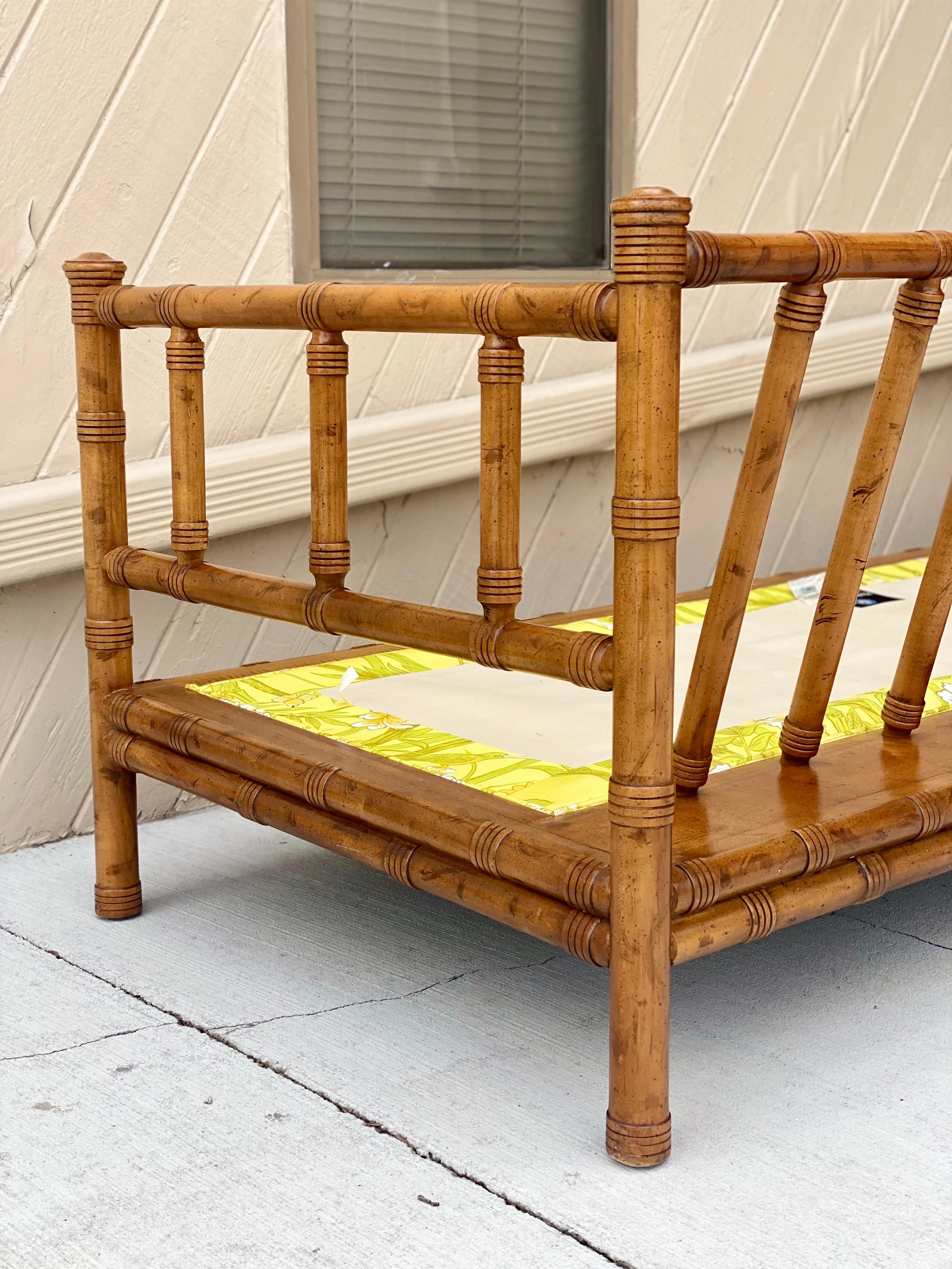 1970s Drexel Heritage Chinoiserie Bamboo Sofa 1