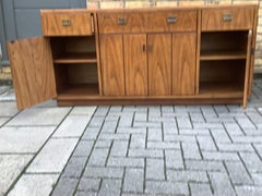 1970s Drexel Heritage Consensus9 Drawsr lowboy dresser sideboard