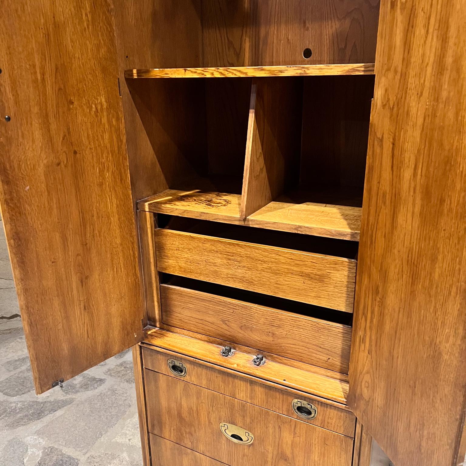 1970s Drexel Tall Campaign Cabinet Heritage Passage 9