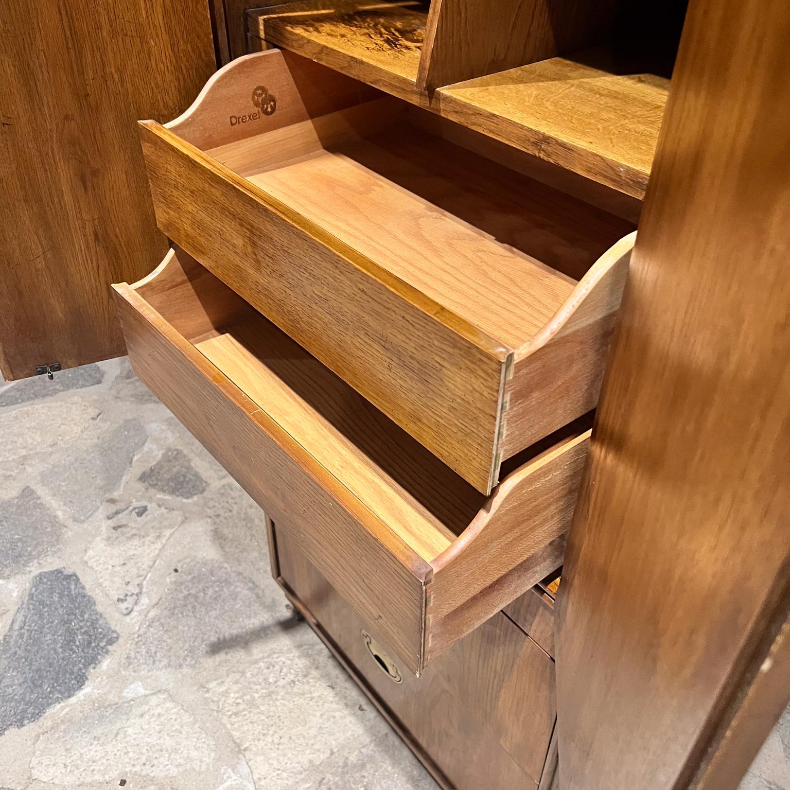 1970s Drexel Tall Campaign Cabinet Heritage Passage 13