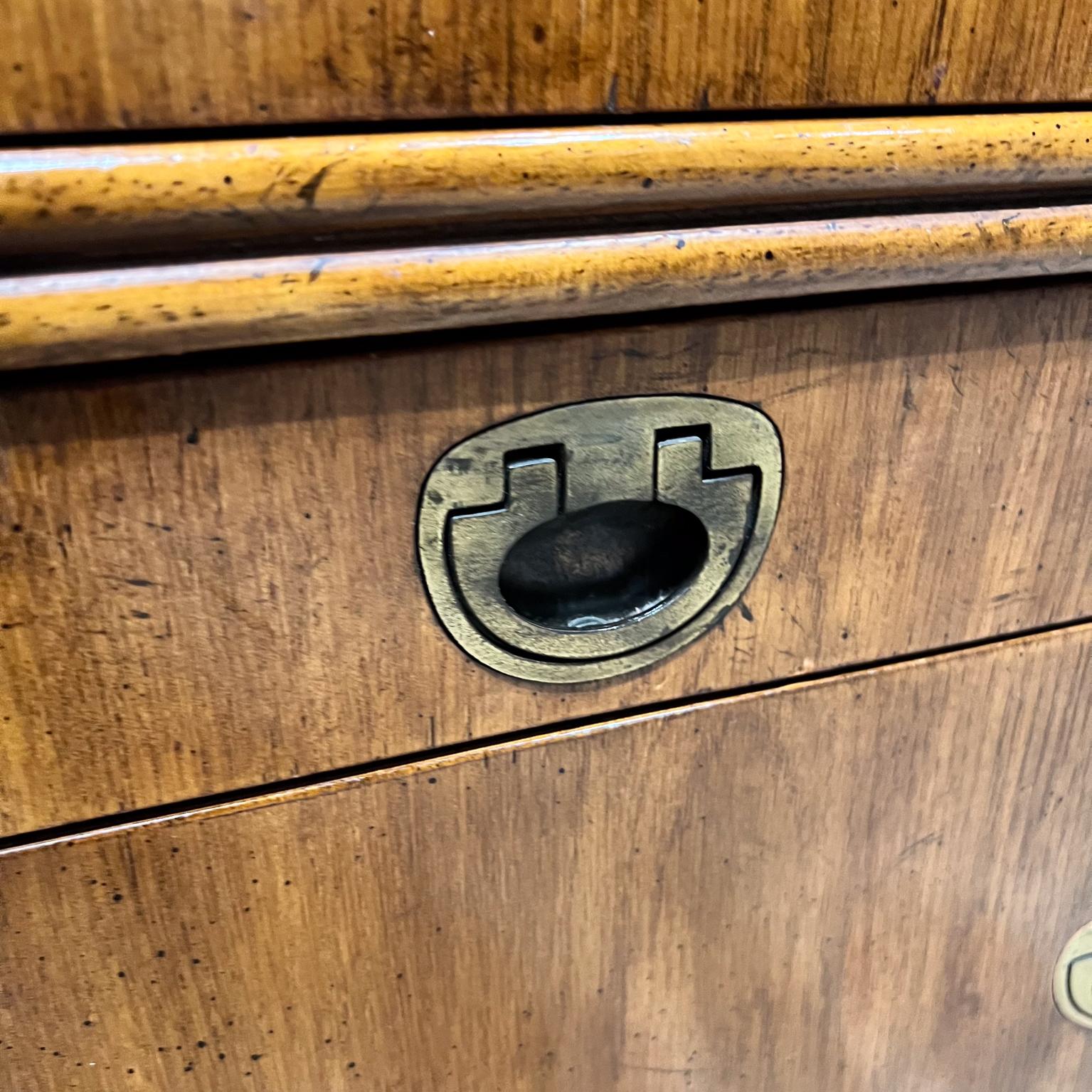 1970s Drexel Tall Campaign Cabinet Heritage Passage In Good Condition In Chula Vista, CA