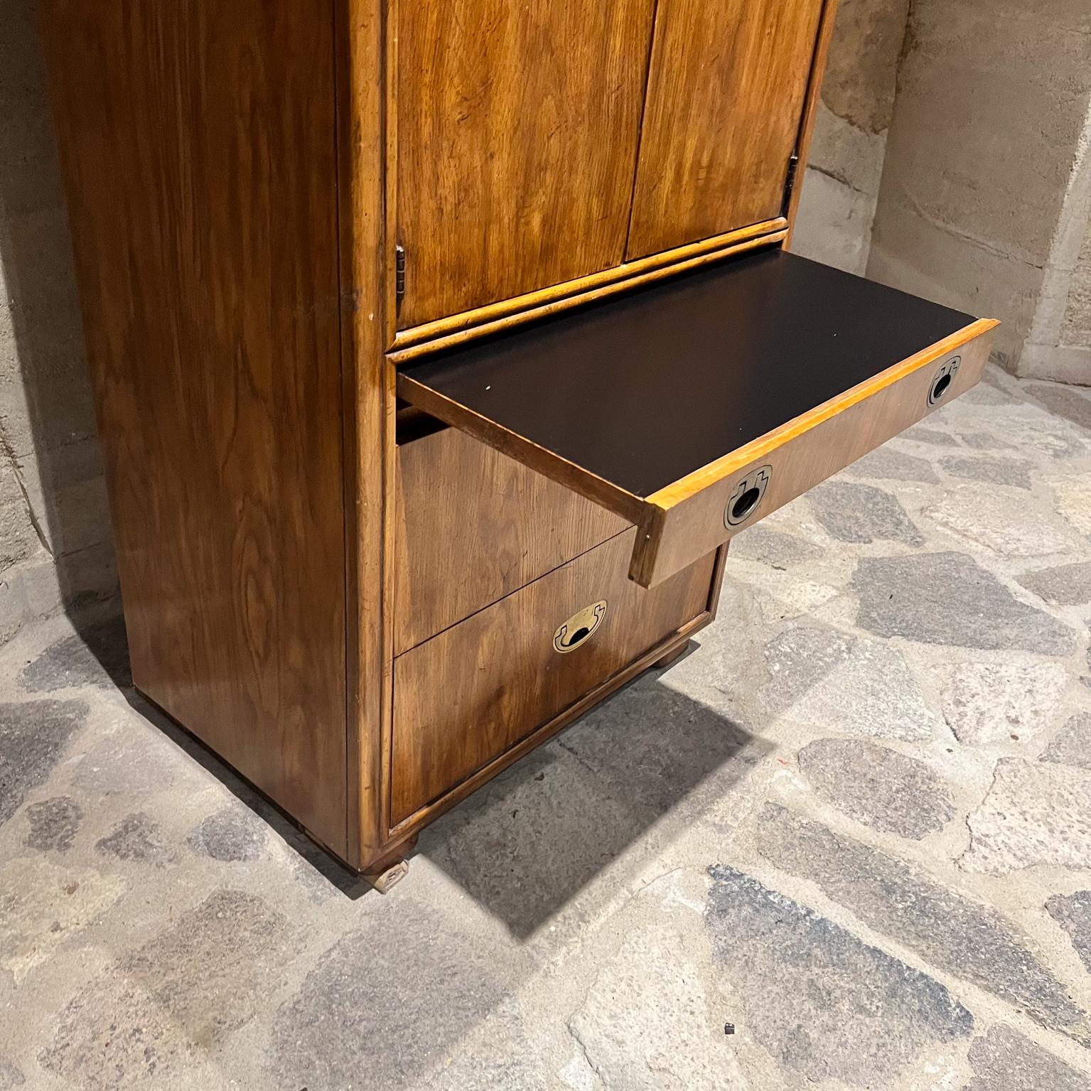 1970s Drexel Tall Campaign Cabinet Heritage Passage 3