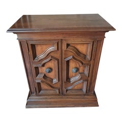 Retro 1970s Drexel Walnut Console Cabinet