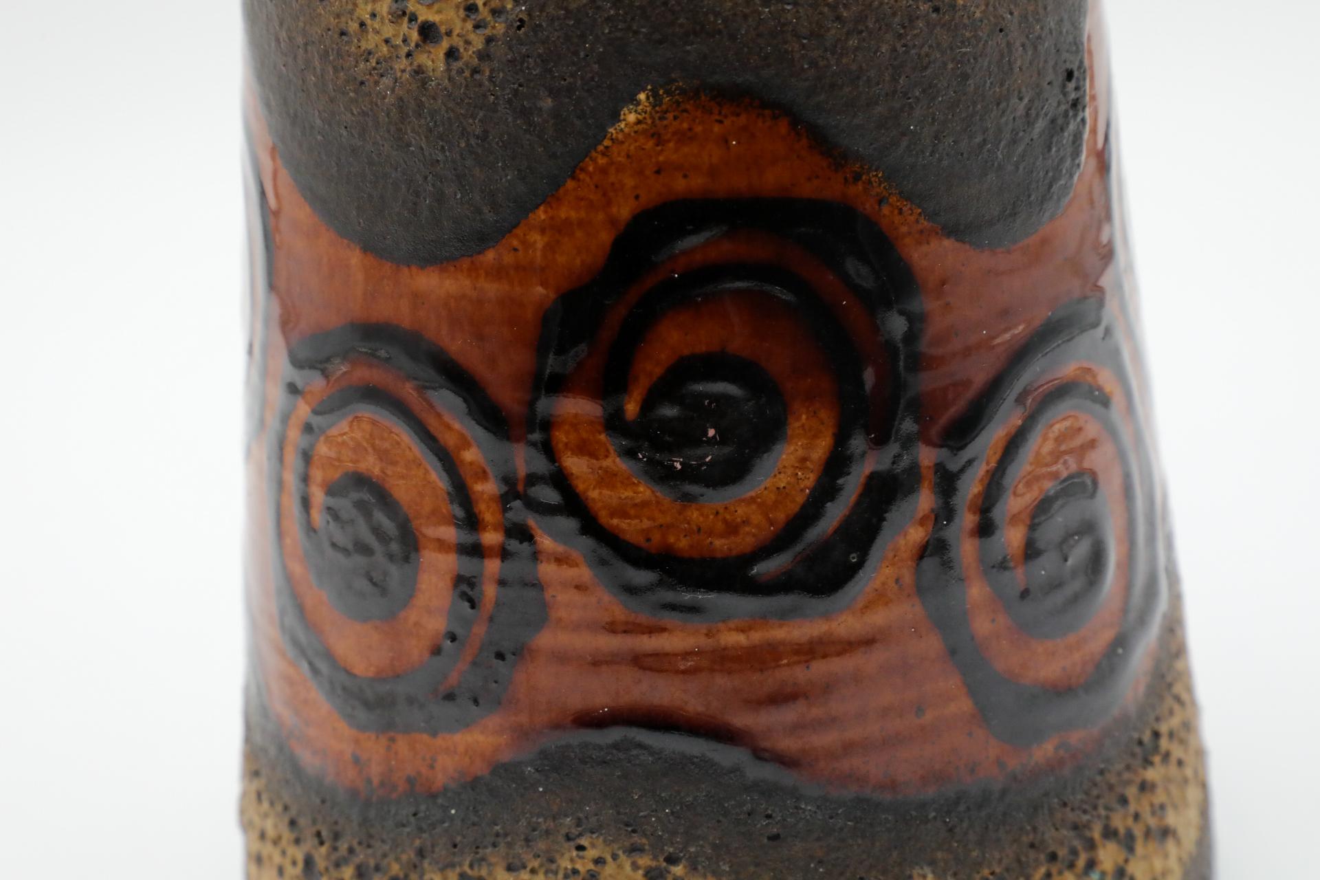 1970s Dümler & Breiden Tapered Water Jug with Wavy Band and Swirls For Sale 8
