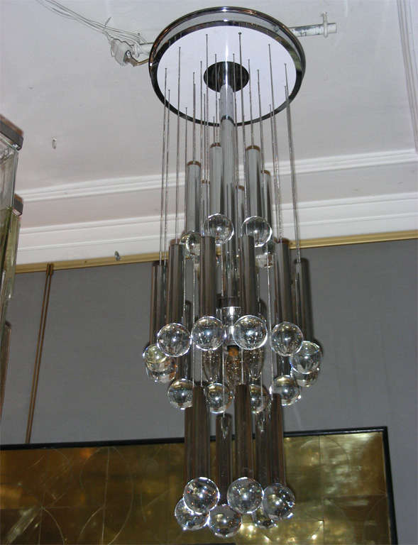 Late 20th Century 1970s Dutch Chandelier by RAAK Lighting For Sale