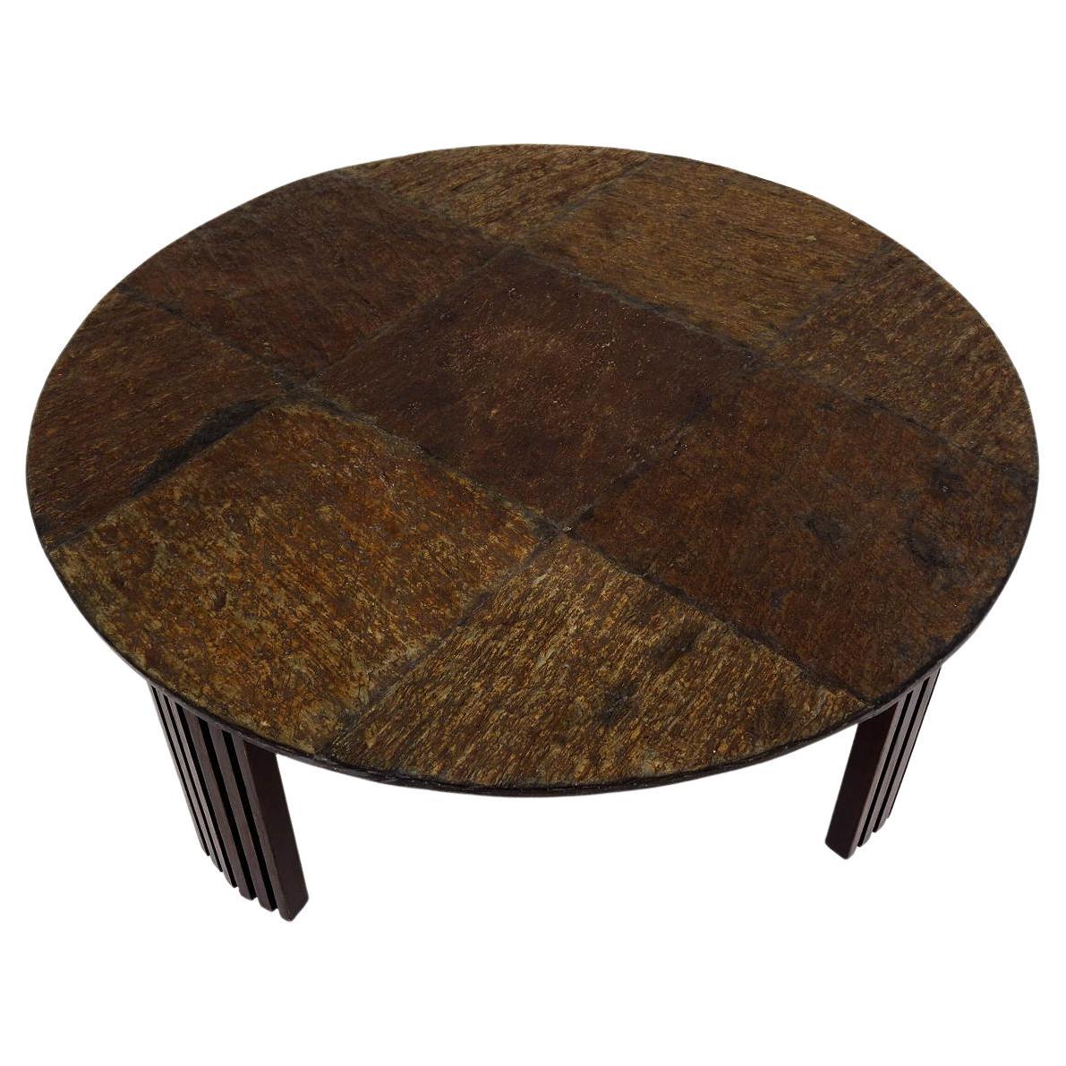 1970 Danish Pair Coffee Tables by Britt Sallingboe in Teak/Slate at