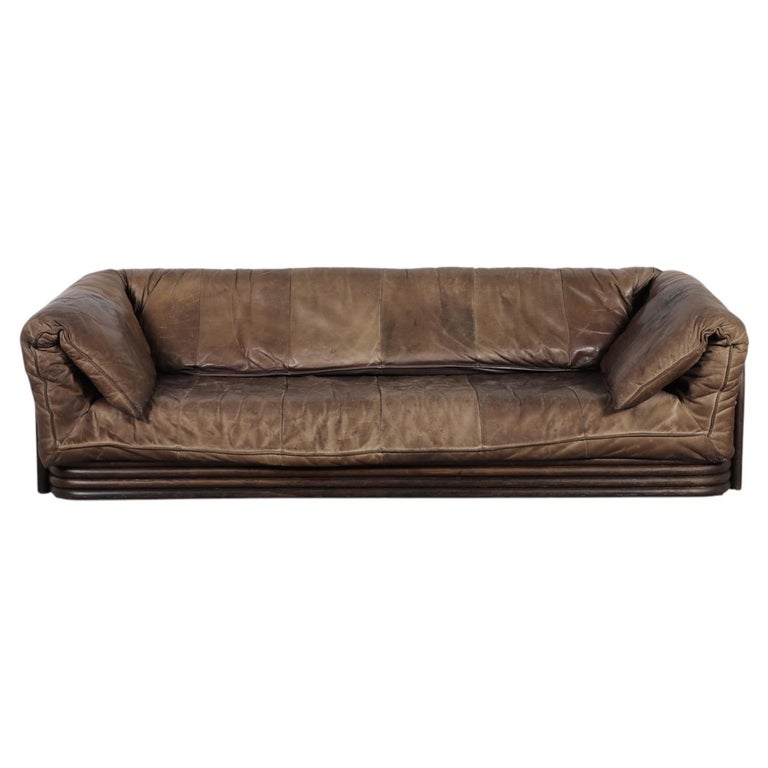 1970s Dutch Manou Bamboo Sofa by Mondileder, Gerard van den Berg Style