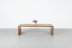 1970s Dutch Pine Waterfall Coffee Table or Bench, Ate van Apeldoorn Style
