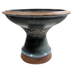 1970s Edward “Ed” Oshier Colorado Studio Art Pottery Large Chalice