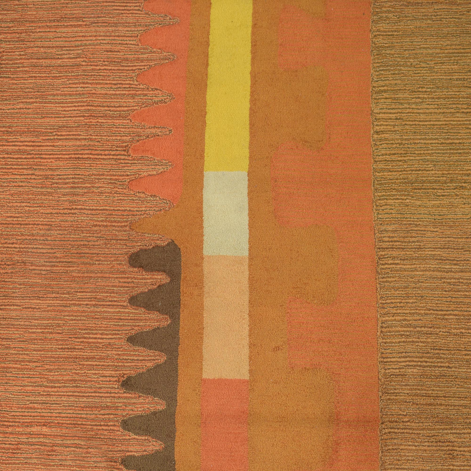 Fabric 1970s Edward Fields Modern-style Wool Area Rug: Authentic Designer Piece For Sale