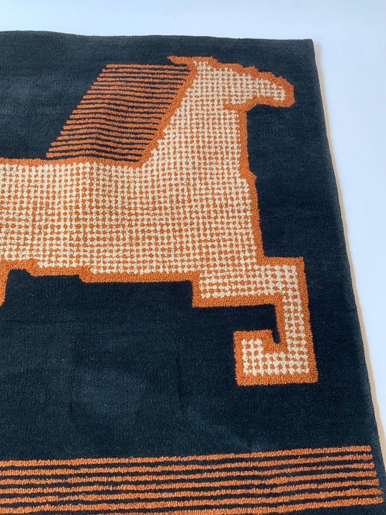 1970s Edward Fields Custom Horse Rug / Wall Hanging For Sale at 1stDibs