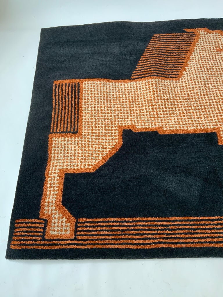 1970s Edward Fields Custom Horse Rug / Wall Hanging For Sale at 1stDibs