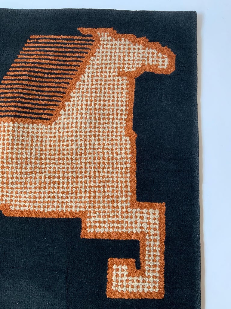 1970s Edward Fields Custom Horse Rug / Wall Hanging For Sale at 1stDibs