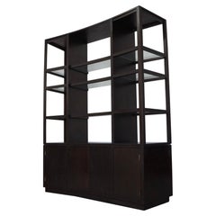 1970's Edward Wormley for Dunbar Wall Shelving Unit Cabinet